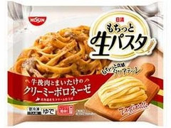 日清もちっと生パスタ 牛挽肉とまいたけのクリーミーボロネーゼ 袋285g