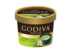 ゴディバ カップアイス 宇治抹茶とバニラにチョコレートソースを添えて