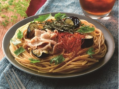 パスタ 豚しゃぶと揚げ茄子の和風仕立て