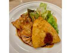 ガスト 金 日替わりランチ チキングリルてり焼きソース＆アジフライ