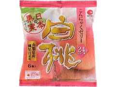 アイエー・フーズ 日本の果実デザート こんにゃくゼリー 白桃 商品写真