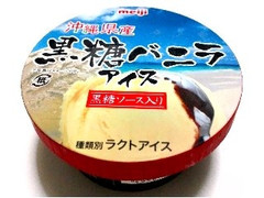 沖縄明治乳業 黒糖バニラアイス 黒糖ソース入り 商品写真