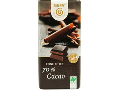 GEPA ミニシリーズ オーガニック ダークチョコレート 70％ 商品写真
