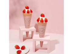gelato pique cafe ストロベリーパフェクレープ 商品写真