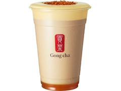 Gong cha クレームブリュレ パンプキン ブラック ミルクティー
