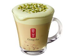 Gong cha ピスタチオ＆ストロベリー ブラック ミルクティー HOT 商品写真