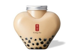 Gong cha ハートフルボトル パール入り ブラックミルクティー 商品写真