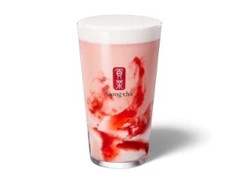 Gong cha いちご杏仁 ミルクティー