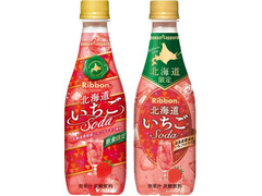 ポッカサッポロ Ribbon 北海道いちごソーダ 商品写真