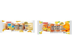 ヤマザキ 薄皮 みかん風味ヨーグルトクリームパン 商品写真