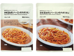 無印良品 素材を生かしたパスタソース 炒め玉ねぎとベーコンのナポリタン 商品写真