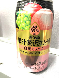 「タカラ 果汁贅沢なお酒 白桃ミックス 缶350ml」のクチコミ画像 by レビュアーさん
