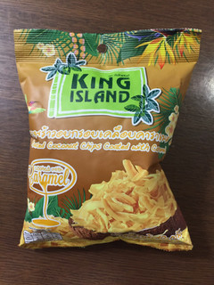 「KING ISLAND ココナッツチップス キャラメル 袋40g」のクチコミ画像 by レビュアーさん