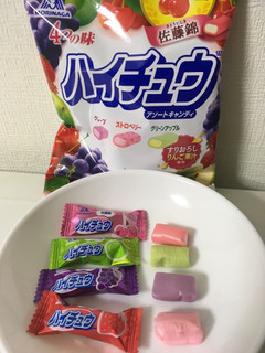 「森永製菓 ハイチュウ アソートキャンディ 4つの味 袋94g」のクチコミ画像 by レビュアーさん