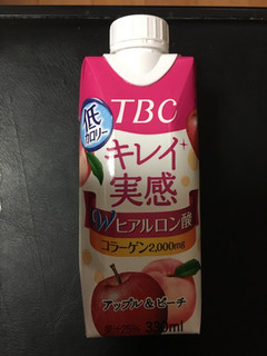 「森永 TBC キレイ実感 Wヒアルロン酸＋コラーゲン アップル＆ピーチ パック330ml」のクチコミ画像 by かおるうさん