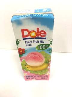 「Dole ピーチフルーツミックス100％ パック200ml」のクチコミ画像 by レビュアーさん