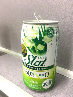 「アサヒ Slat アロエ＆ホワイトサワー 缶350ml」のクチコミ画像 by レビュアーさん