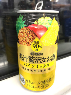 「タカラ 果汁贅沢なお酒 パインミックス 缶350ml」のクチコミ画像 by レビュアーさん