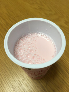 「ミニストップ MINISTOP CAFE あまおう苺ミルク 練乳入り」のクチコミ画像 by ちいぼうさん