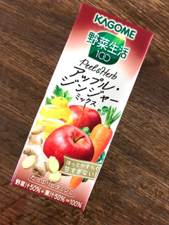 「カゴメ 野菜生活100 Peel＆Herb アップル・ジンジャーミックス パック200ml」のクチコミ画像 by ポロリさん