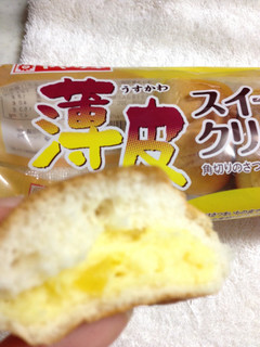 「ヤマザキ 薄皮 スイートポテトクリームパン 袋5個」のクチコミ画像 by ナツメグシナモンさん