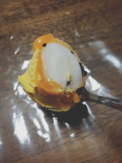 「井村屋 やわもちアイス 安納芋 カップ140ml」のクチコミ画像 by ゆにょちゃぬさん
