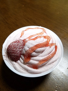 「プレシア わたしのしふく 苺のモンブラン カップ1個」のクチコミ画像 by みゅー14さん