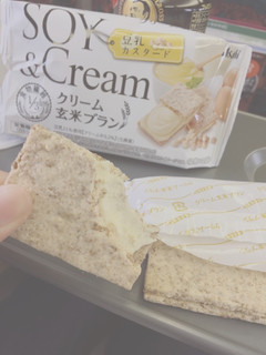 「アサヒ クリーム玄米ブラン 豆乳カスタード 袋2枚×2」のクチコミ画像 by aiceさん