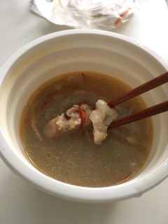 「セブン-イレブン もち麦と生姜のサムゲタン風スープ」のクチコミ画像 by カルーアさん