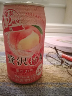 「アサヒ 贅沢搾り 桃 缶350ml」のクチコミ画像 by すのたんさん
