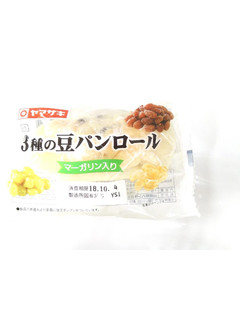 「ヤマザキ 3種の豆パンロール マーガリン入り 袋1個」のクチコミ画像 by いちごみるうさん