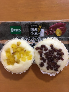 「Pasco 国産小麦のもちっと蒸しぱん 芋とあずき 袋2個」のクチコミ画像 by ぷりん姫さん