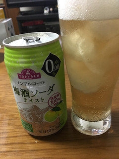 「トップバリュ ノンアルコール梅酒ソーダテイスト 缶350ml」のクチコミ画像 by ビールが一番さん