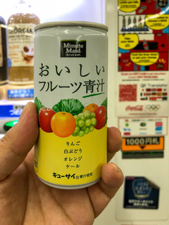 「ミニッツメイド おいしいフルーツ青汁 キューサイ青汁使用 缶190g」のクチコミ画像 by レビュアーさん