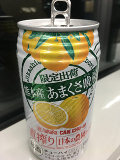 「タカラ CANチューハイ 直搾り 日本の農園から 熊本産あまくさ晩柑 缶350ml」のクチコミ画像 by ビールが一番さん