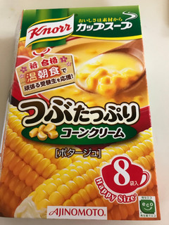 「クノール カップスープ つぶたっぷりコーンクリーム 箱132g」のクチコミ画像 by ちぴちぴさん