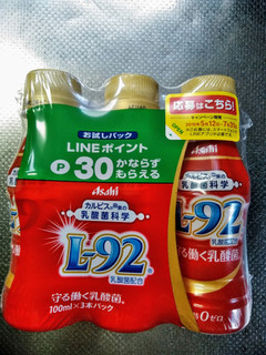 「アサヒ L‐92 ボトル100ml×3」のクチコミ画像 by minorinりん さん