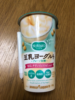 「ポッカサッポロ ソイビオ 豆乳ヨーグルト カップ180g」のクチコミ画像 by ちいぼうさん