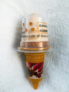 「ローソン Uchi Cafe’ SWEETS 和栗と安納芋ワッフルコーン」のクチコミ画像 by とうふむしさん