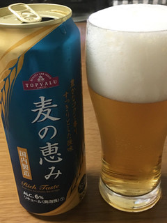 「トップバリュ 麦の恵み 国内製造 缶500ml」のクチコミ画像 by ビールが一番さん