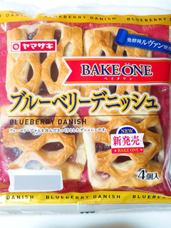 「ヤマザキ BAKE ONE ブルーベリーデニッシュ 袋4個」のクチコミ画像 by nag～ただいま留守にしております～さん