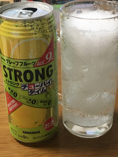 「サンガリア ストロングチューハイタイムゼロ グレープフルーツ 缶490ml」のクチコミ画像 by ビールが一番さん