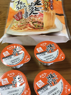 「エバラ プチッとうどん 焼かずに焼うどん コクうま醤油味 袋4個」のクチコミ画像 by ビールが一番さん