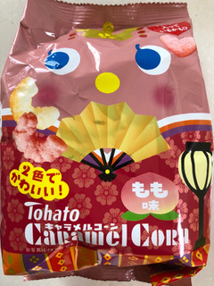 「東ハト キャラメルコーン もも味 ひなまつり 袋77g」のクチコミ画像 by SANAさん