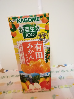 「カゴメ 野菜生活100 有田みかんミックス パック195ml」のクチコミ画像 by ちるおこぜさん