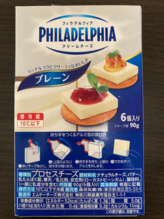 「クラフト フィラデルフィアクリームチーズ 箱18g×6」のクチコミ画像 by chan-manaさん