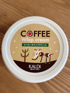 「カルディ オリジナル コーヒーホイップクリーム カップ110g」のクチコミ画像 by IKT0123さん