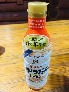 「キッコーマン いつでも新鮮 削りたて かつお節香るしょうゆ ボトル450ml」のクチコミ画像 by gologoloさん