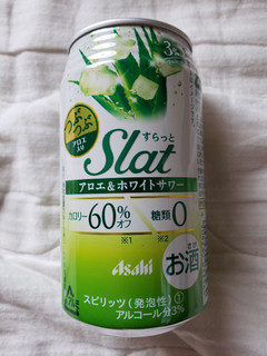 「アサヒ Slat アロエ＆ホワイトサワー 缶350ml」のクチコミ画像 by はまポチさん