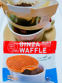 「ギンビス GINZA WAFFLE キャラメル味 袋1枚」のクチコミ画像 by nag～ただいま留守にしております～さん